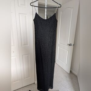 Night Way Collections Black Slip Maxi Dress